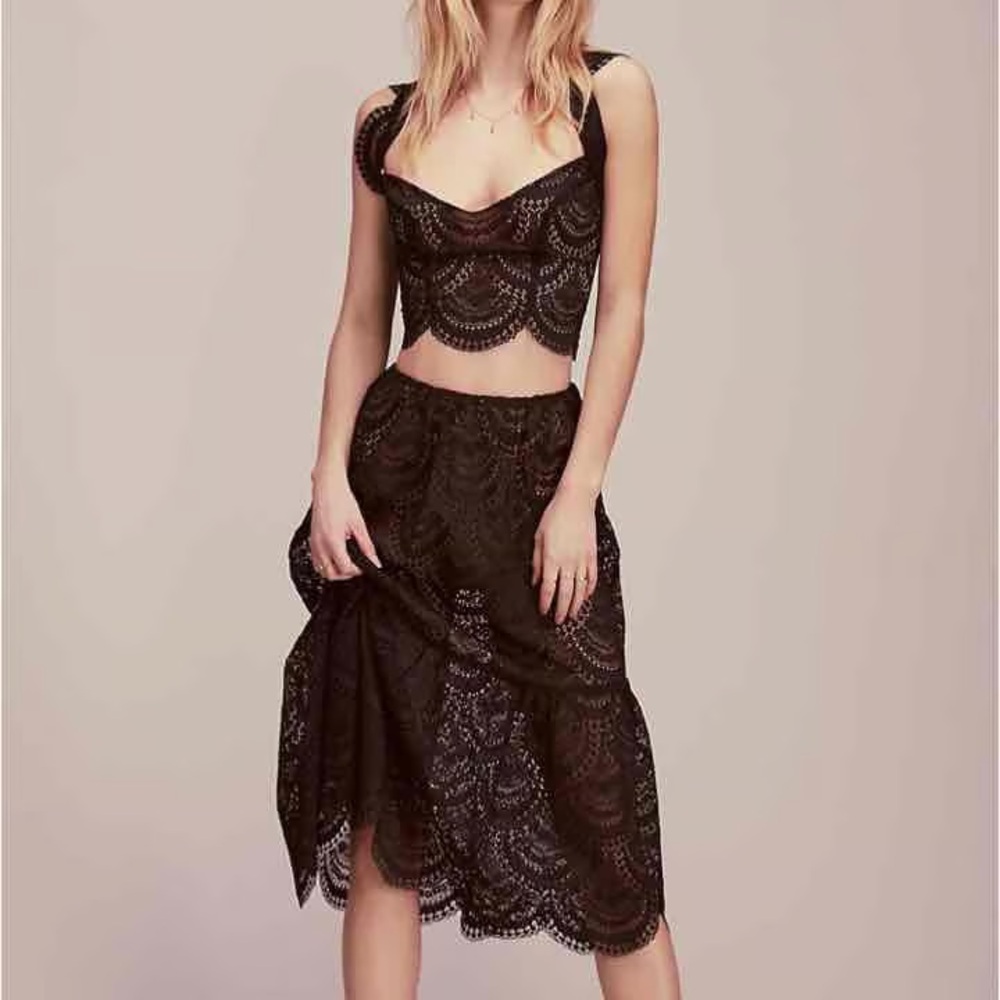 🍋 For Love and Lemons | Trendy Lace Skirt